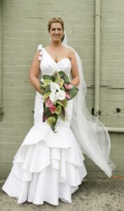 Made to measure silk dupion wedding dress by Clasch Design