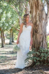 3D appliqued lace bridal gown by Clasch Design